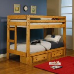 Coaster Wrangle Hill Twin Over Twin Bunk Bed with Built-In Ladders